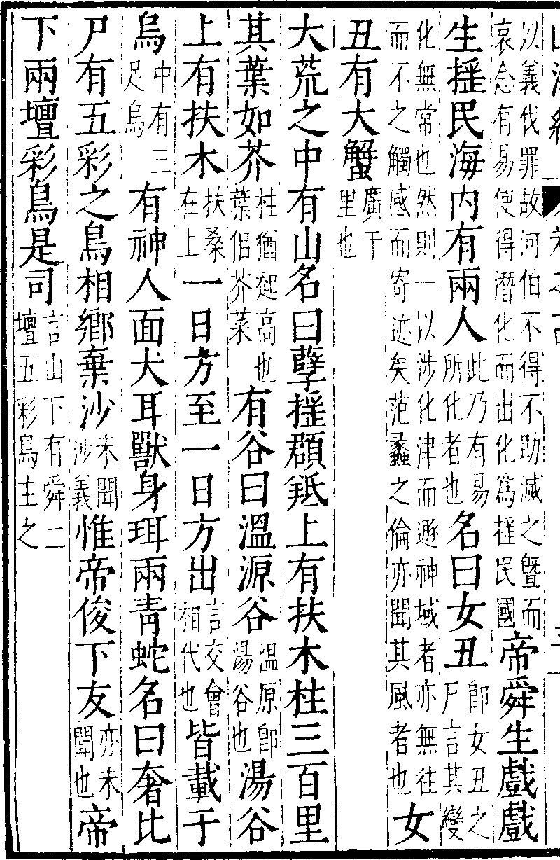 山海経 大荒東経