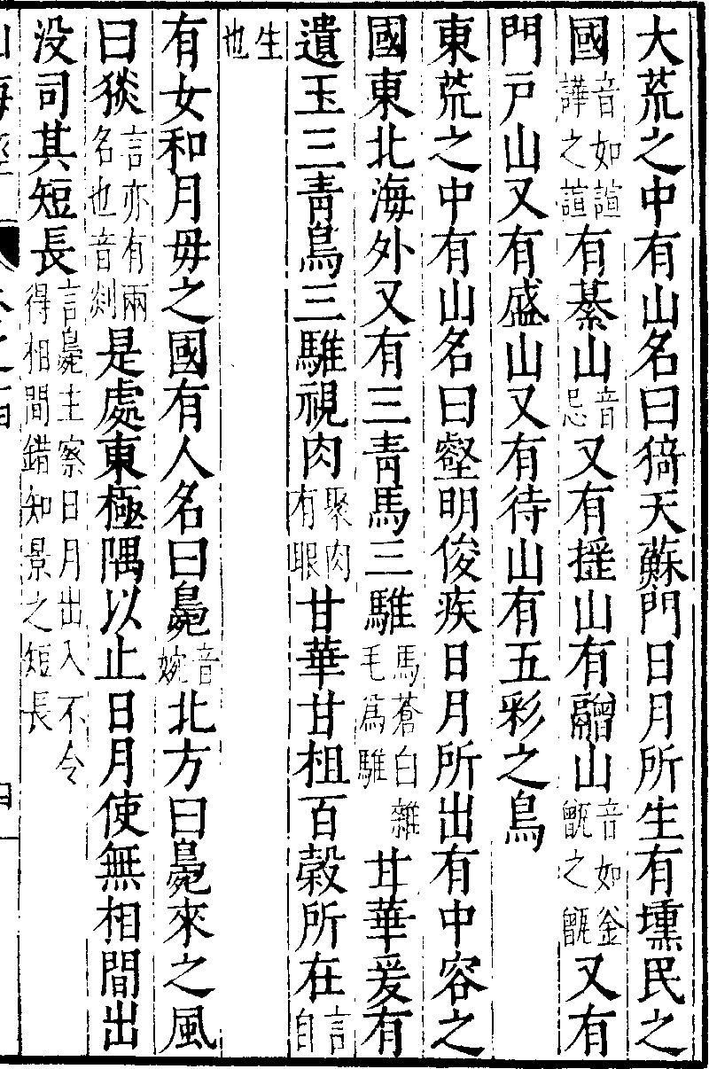 山海経 大荒東経